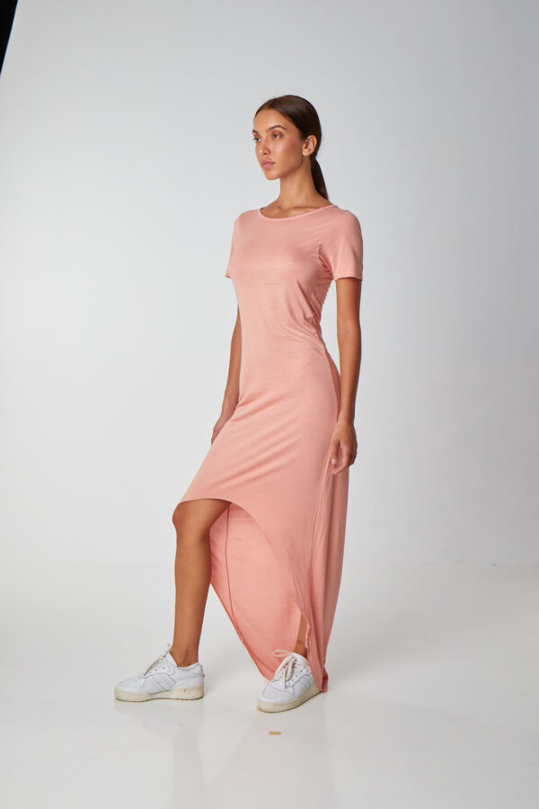 Liquid Dress Coral-2